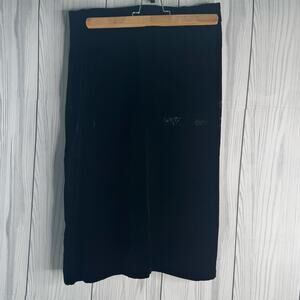 Vtg Evan Picone Womens Velvet Straight Skirt Black Sz 12 (Waist 28) Union USA